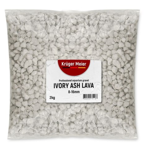 Kruger Meier Ivory Ash Lava 8-16 mm - Żwirek do akwarium 2kg