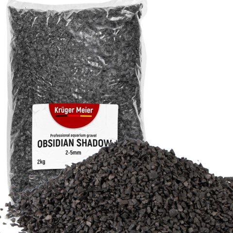 Kruger Meier Obsidian Shadow 2-5 mm - Żwirek akwarystyczny 2 kg Kruger Meier Obsidian Shadow 2-5 mm - Żwirek akwarystyczny 2 kg