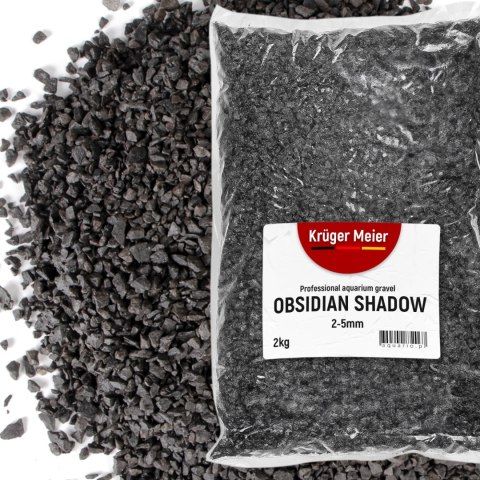 Kruger Meier Obsidian Shadow 2-5 mm - Żwirek akwarystyczny 2 kg Kruger Meier Obsidian Shadow 2-5 mm - Żwirek akwarystyczny 2 kg
