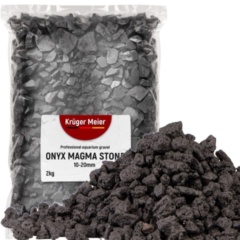 Kruger Meier Onyx Magma Stones 10-20 mm - Żwir do akwarium 2kg Kruger Meier Onyx Magma Stones 10-20 mm - Żwir do akwarium 2kg