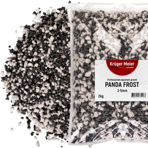 Kruger Meier Panda Frost 2-5 mm - Żwirek akwarystyczny 2 kg Kruger Meier Panda Frost 2-5 mm - Żwirek akwarystyczny 2 kg
