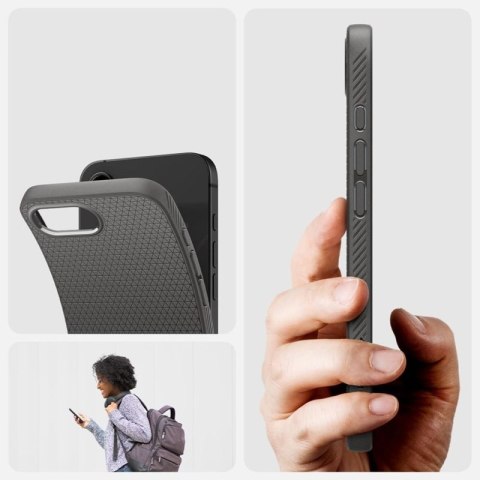 Spigen Liquid Air - Etui do iPhone 16e (Marble Gray) Spigen Liquid Air - Etui do iPhone 16e (Marble Gray)