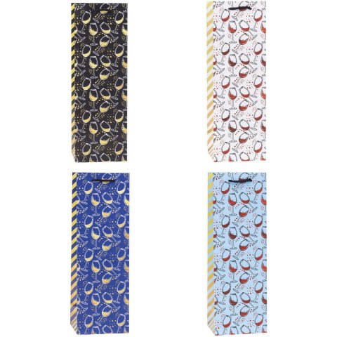 Torebka prezentowa 12x36x9cm TBG-24051-HS-BB ROZETTE Torebka prezentowa 12x36x9cm TBG-24051-HS-BB ROZETTE