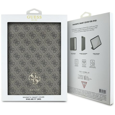 Guess Magnetic 4G Big Logo - Etui iPad Air 11" M3 (2025) / iPad Air 11" M2 (2024) (brązowy) Guess Magnetic 4G Big Logo - Etui iPad Air 11" M3 (2025) / iPad Air 11" M2 (2024) (brązowy)