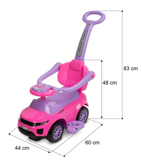 JEŹDZIK SPORT CAR PINK JEŹDZIK SPORT CAR PINK