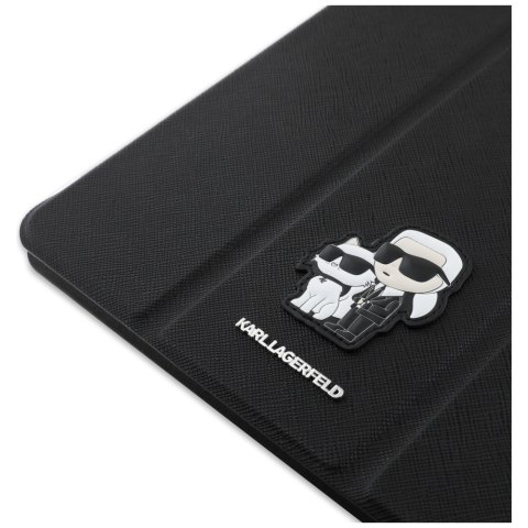 Karl Lagerfeld Book Cover Saffiano Magnetic Karl & Choupette - Etui iPad Air 11" M3 (2025) / iPad Air 11" M2 (2024) (czarny) Karl Lagerfeld Book Cover Saffiano Magnetic Karl & Choupette - Etui iPad Air 11" M3 (2025) / iPad Air 11" M2 (2024) (czarny)