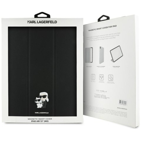 Karl Lagerfeld Book Cover Saffiano Magnetic Karl & Choupette - Etui iPad Air 13" M3 (2025) / iPad Air 13" M2 (2024) (czarny) Karl Lagerfeld Book Cover Saffiano Magnetic Karl & Choupette - Etui iPad Air 13" M3 (2025) / iPad Air 13" M2 (2024) (czarny)