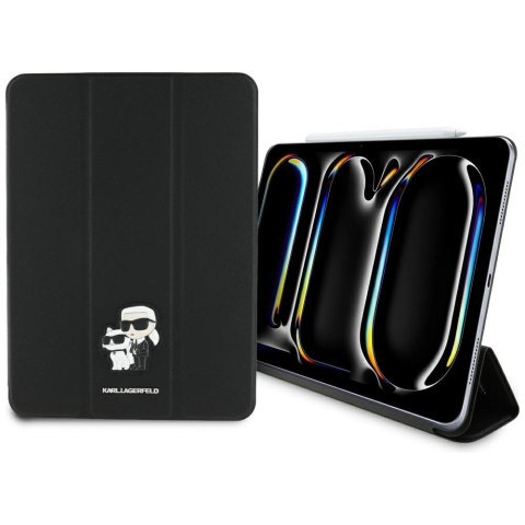 Karl Lagerfeld Book Cover Saffiano Magnetic Karl & Choupette - Etui iPad Pro 11" M4 (2024) (czarny) Karl Lagerfeld Book Cover Saffiano Magnetic Karl & Choupette - Etui iPad Pro 11" M4 (2024) (czarny)