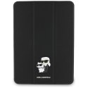 Karl Lagerfeld Book Cover Saffiano Magnetic Karl & Choupette - Etui iPad Pro 11" M4 (2024) (czarny)