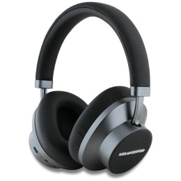 Karl Lagerfeld Saffiano Elongated - Bezprzewodowe słuchawki nauszne Bluetooth ANC + ENC (czarny)