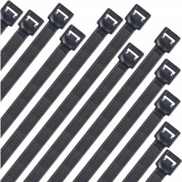Opaska zaciskowa/opaska kablowa/zip/raps/trytytka 250x4,8mm (100szt) czarna LEXTOOL (LXOP16)
