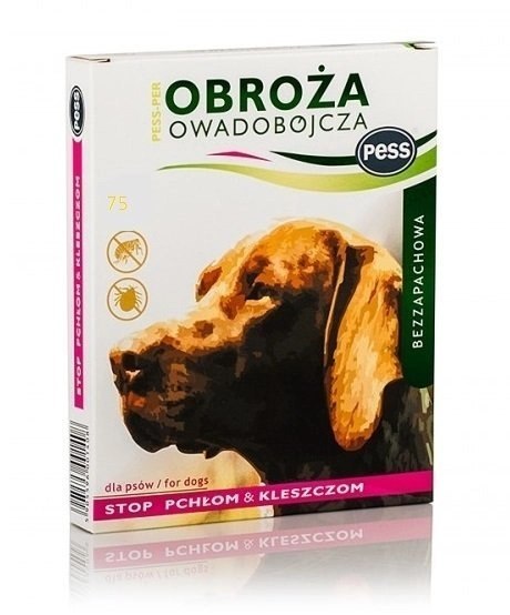 Pess Per Obroża Owadobójcza Dla Psa Bezzapachowa Brązowa 75cm Pess Per Obroża Owadobójcza Dla Psa Bezzapachowa Brązowa 75cm