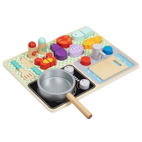TOOKY TOY Drewniana Kuchnia z Akcesoriami - Zestaw Małego Kucharza TOOKY TOY Drewniana Kuchnia z Akcesoriami - Zestaw Małego Kucharza