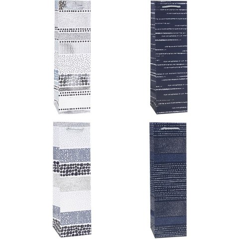 Torebka prezentowa 11x38x11cm TBG-24172-HS-BB ROZETTE Torebka prezentowa 11x38x11cm TBG-24172-HS-BB ROZETTE