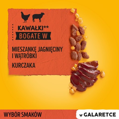 Pedigree Mokra Karma Dla Dorosłych Psów W Galaretce (Z Wołowiną, Z Drobiem) 4x100g Pedigree Mokra Karma Dla Dorosłych Psów W Galaretce (Z Wołowiną, Z Drobiem) 4x100g