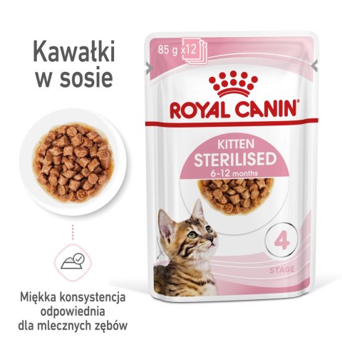 ROYAL CANIN Kitten Sterilised Sauce 12x85g ROYAL CANIN Kitten Sterilised Sauce 12x85g