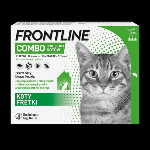 FRONTLINE Combo Spot-On Dla Kotów 3x0,5ml FRONTLINE Combo Spot-On Dla Kotów 3x0,5ml