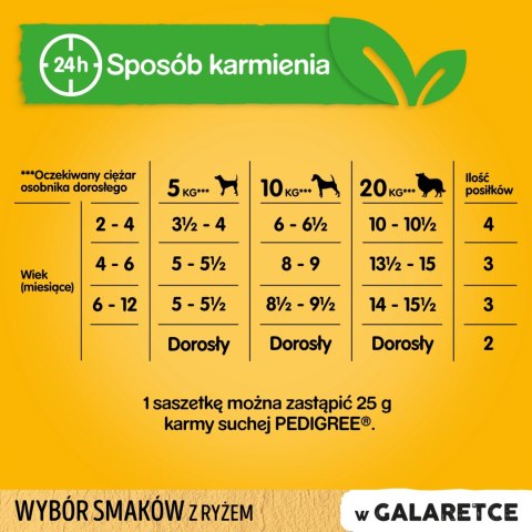 Pedigree Mokra Karma Dla Szczeniąt W Galaretce (Z Kurczakiem I Ryżem, Z Wołowiną I Ryżem) 4x100g Pedigree Mokra Karma Dla Szczeniąt W Galaretce (Z Kurczakiem I Ryżem, Z Wołowiną I Ryżem) 4x100g