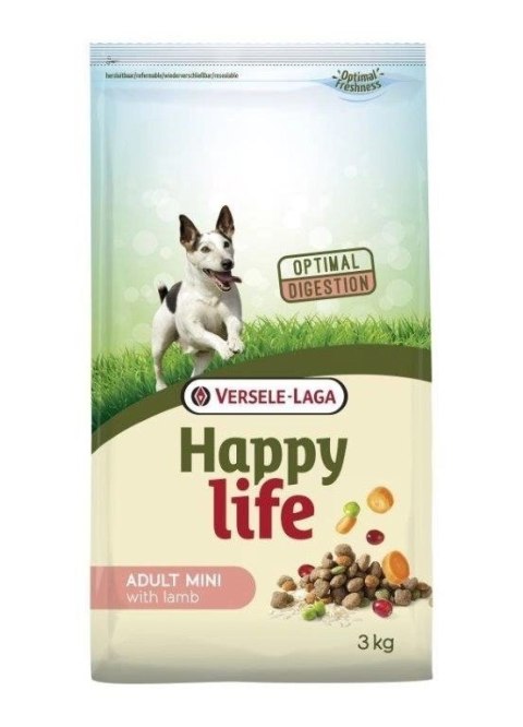 Versele-Laga Happy Life Adult Mini Z Jagnięciną 3kg Versele-Laga Happy Life Adult Mini Z Jagnięciną 3kg