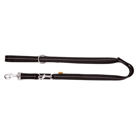 Dingo Reflex Smycz Miejska Odblaskowa Z Taśmy Dla Psa Czarna 1,6x120cm Dingo Reflex Smycz Miejska Odblaskowa Z Taśmy Dla Psa Czarna 1,6x120cm