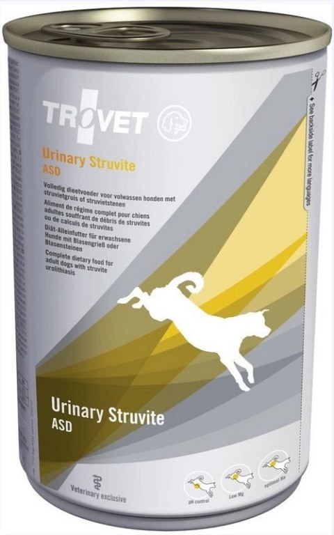 TROVET ASD Urinary Struvite Dla Psa Puszka 400g TROVET ASD Urinary Struvite Dla Psa Puszka 400g