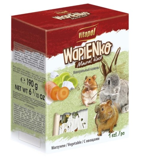 Vitapol Kostka Wapienna Warzywna XL Dla Gryzoni I Królika 190g Vitapol Kostka Wapienna Warzywna XL Dla Gryzoni I Królika 190g