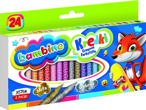 BAMBINO Kredki grafionowe 24 kolory BAMBINO Kredki grafionowe 24 kolory