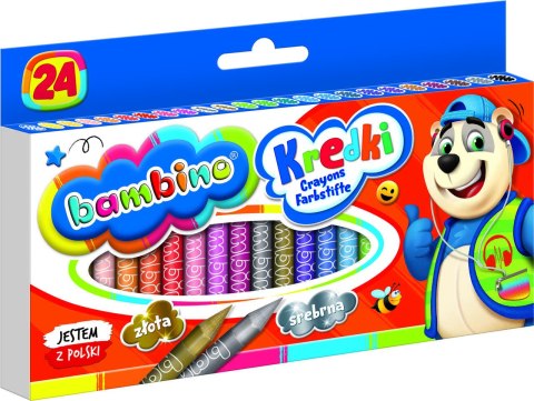 BAMBINO Kredki grafionowe 24 kolory BAMBINO Kredki grafionowe 24 kolory
