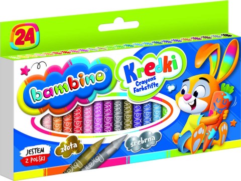 BAMBINO Kredki grafionowe 24 kolory BAMBINO Kredki grafionowe 24 kolory
