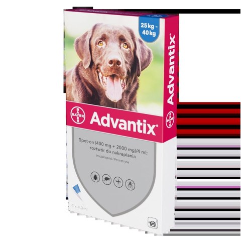 Bayer Advantix Krople Na Kleszcze I Pchły 4x4ml Bayer Advantix Krople Na Kleszcze I Pchły 4x4ml