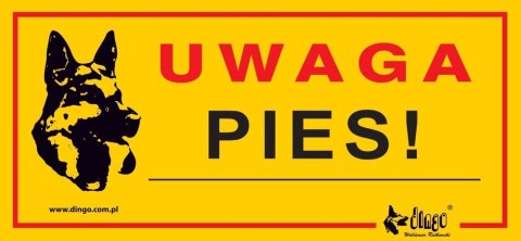 Dingo Metalowa Tabliczka Ostrzegawcza "Uwaga Pies" Dingo Metalowa Tabliczka Ostrzegawcza "Uwaga Pies"