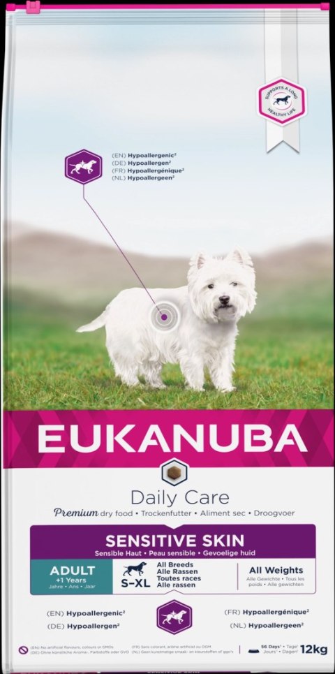 Eukanuba Daily Care Adult Sensitive Skin 12kg Eukanuba Daily Care Adult Sensitive Skin 12kg