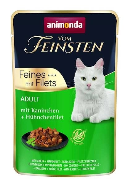 ANIMONDA Cat Vom Feinsten Adult Królik + Filet Z Kurczaka Saszetka 85g ANIMONDA Cat Vom Feinsten Adult Królik + Filet Z Kurczaka Saszetka 85g