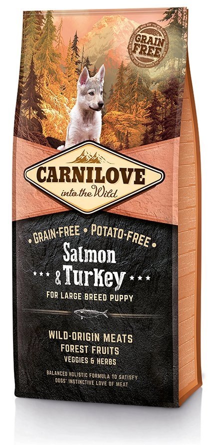 Carnilove Salmon & Turkey For Large Breed Puppy 1,5kg Carnilove Salmon & Turkey For Large Breed Puppy 1,5kg