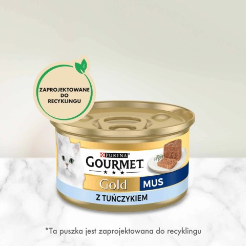 Purina Gourmet Gold mus z tuńczykiem 85g Purina Gourmet Gold mus z tuńczykiem 85g