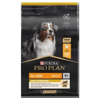 Purina Pro Plan Adult Light Optiweight Sterilised, kurczak i ryż 3kg Purina Pro Plan Adult Light Optiweight Sterilised, kurczak i ryż 3kg