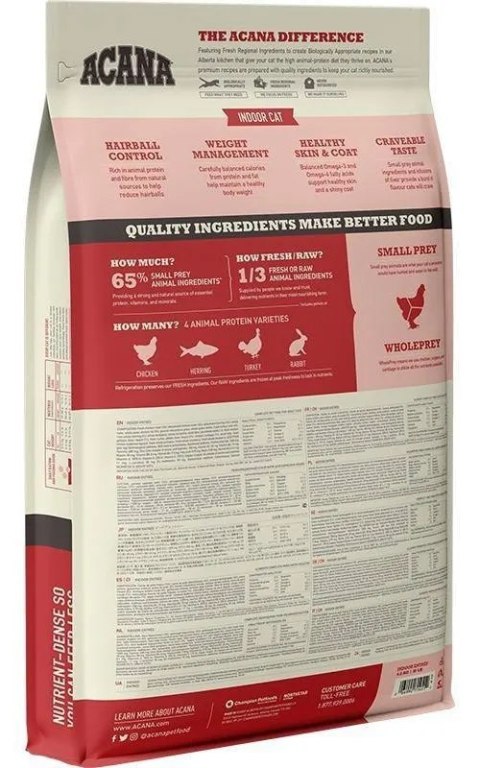 Acana Indoor Entree Cat 4,5kg Acana Indoor Entree Cat 4,5kg