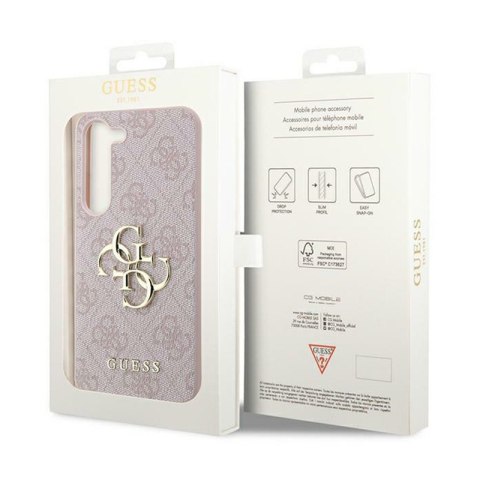 Guess 4G Big Metal Logo - Etui Samsung Galaxy A35 5G (różowy) Guess 4G Big Metal Logo - Etui Samsung Galaxy A35 5G (różowy)