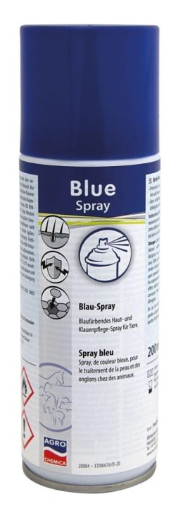 Kerbl Niebieski Koloryzujący Spray Do Pielęgnacji Skóry Kopyt I Racic 200ml