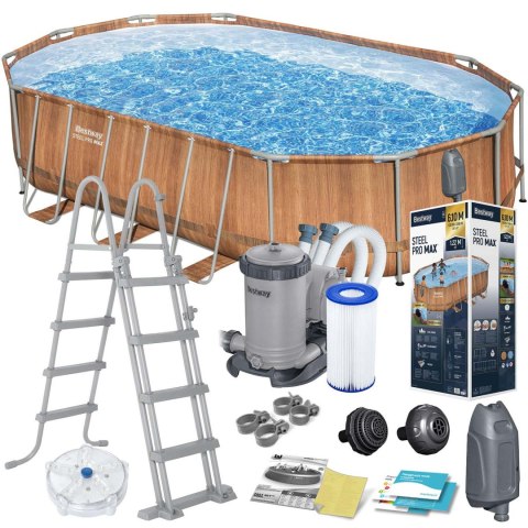 Basen ogrodowy stelażowy 610 x 366 x 122 cm 13w1 Bestway 56719N Basen ogrodowy stelażowy 610 x 366 x 122 cm 13w1 Bestway 56719N