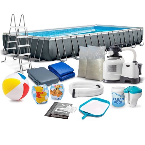 Basen ogrodowy stelażowy 975 x 488 x 132 cm 17w1 INTEX 26374 Basen ogrodowy stelażowy 975 x 488 x 132 cm 17w1 INTEX 26374