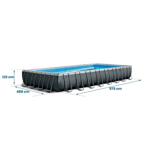 Basen ogrodowy stelażowy 975 x 488 x 132 cm 17w1 INTEX 26374 Basen ogrodowy stelażowy 975 x 488 x 132 cm 17w1 INTEX 26374