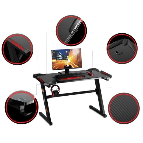 Biurko gamingowe dla gracza LED CRIT 258000 Biurko gamingowe dla gracza LED CRIT 258000