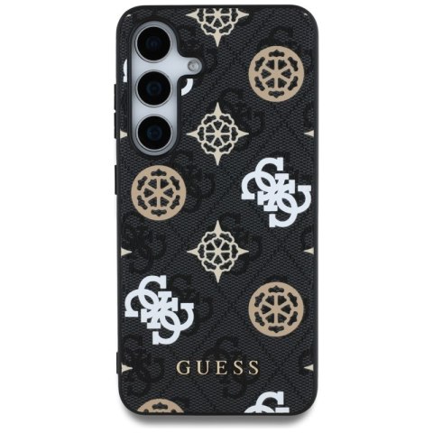 Guess 4G Printed Colored Peony Pattern MagSafe - Etui do Samsung Galaxy S25 (czarny) Guess 4G Printed Colored Peony Pattern MagSafe - Etui do Samsung Galaxy S25 (czarny)