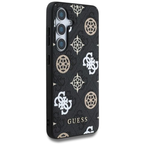 Guess 4G Printed Colored Peony Pattern MagSafe - Etui do Samsung Galaxy S25 (czarny) Guess 4G Printed Colored Peony Pattern MagSafe - Etui do Samsung Galaxy S25 (czarny)