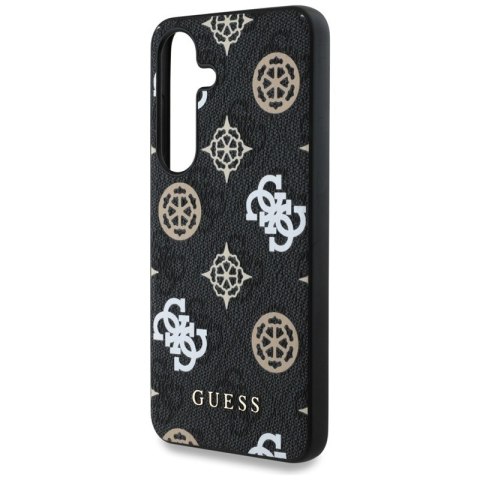 Guess 4G Printed Colored Peony Pattern MagSafe - Etui do Samsung Galaxy S25 (czarny) Guess 4G Printed Colored Peony Pattern MagSafe - Etui do Samsung Galaxy S25 (czarny)