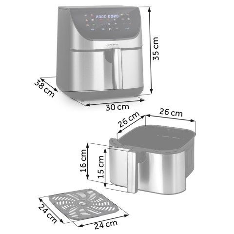 Frytkownica beztłuszczowa Air fryer Berdsen BD-659 srebrna Frytkownica beztłuszczowa Air fryer Berdsen BD-659 srebrna