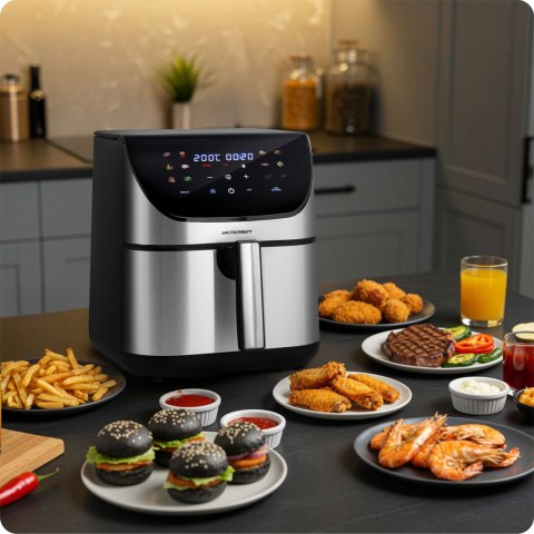 Frytkownica beztłuszczowa Air fryer Berdsen BD-659 srebrna Frytkownica beztłuszczowa Air fryer Berdsen BD-659 srebrna