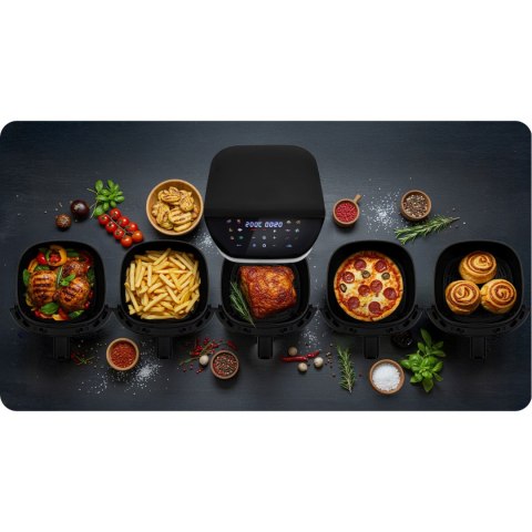 Frytkownica beztłuszczowa Air fryer Berdsen BD-659 srebrna Frytkownica beztłuszczowa Air fryer Berdsen BD-659 srebrna