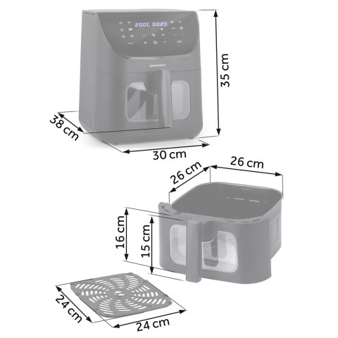Frytkownica beztłuszczowa Air fryer Berdsen BD-660 czarna Frytkownica beztłuszczowa Air fryer Berdsen BD-660 czarna